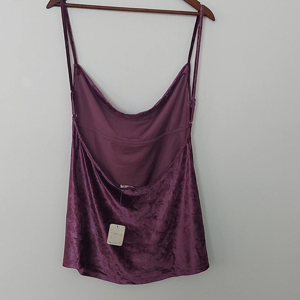 NWT Intimately Free People All Night Velvet Camisole Fig Jam - Picture 5 of 9